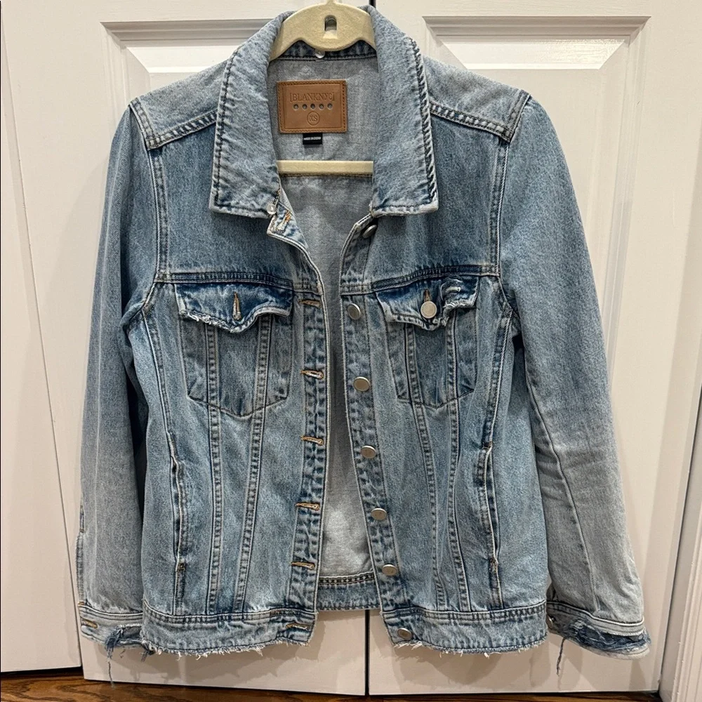Blank NYC oversized Blue Denim Jacket - Picture 1 of 7